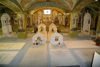 La crypte de l’église de la Dormition, cimetière de Sainte-Geneviève-des-Bois ©2022 Archevêché des églises orthodoxes de tradition russe en Europe occidentale