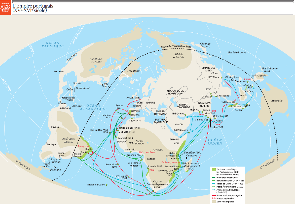 Les Européens à la découverte du monde à partir du XVe siècle