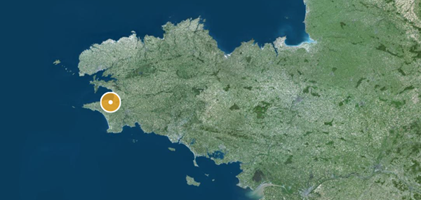 Douarnenez (29) en Bretagne © Institut Géographique National